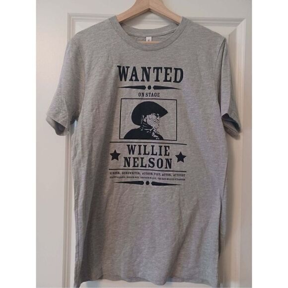 Willie Nelson Wanted Men's T-shirt size Medium - Picture 1 of 2
